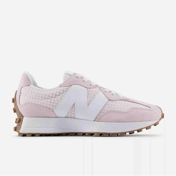 New Balance Shoes - New Balance 327 Pink White Gingham Plaid Women's Sneakers Size 6 NIB W327628